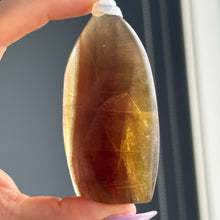 Yellow and Purple Fluorite Flame with Mica Specimen