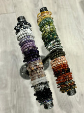 A-Z Mystery 8mm Beaded stretch stone bracelet