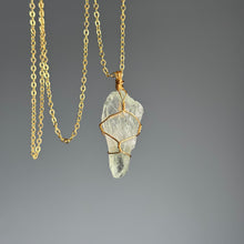 Prasiolite (Green Amethyst) Wire Wrapped Necklace