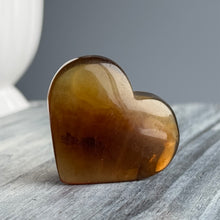 Yellow Fluorite Heart Carving Specimen