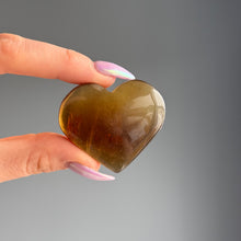 Yellow Fluorite Heart Carving Specimen