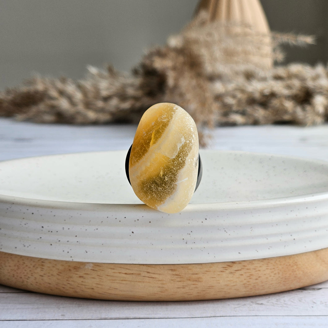 Yellow Calcite Car Vent Clip