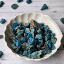 Raw Blue Apatite Pocket Stones Specimen (SM)