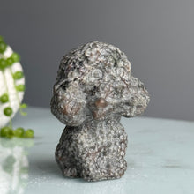 Yooperlite Dog Crystal Dog Carving