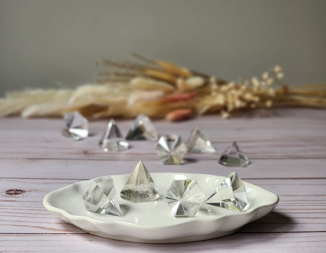 Clear Quartz Diamond Carving Specimen