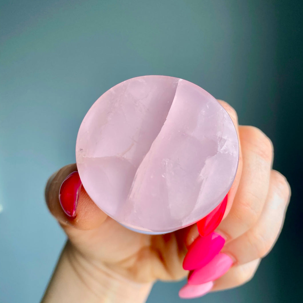 Rose Quartz Crystal Phone Pop socket
