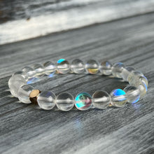 Angel Aura with Hematite Spacer Beaded Stretch Bracelet I