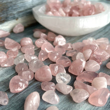 Rose Quartz (xxsm) tumbled pocket stone crystal specimen  low