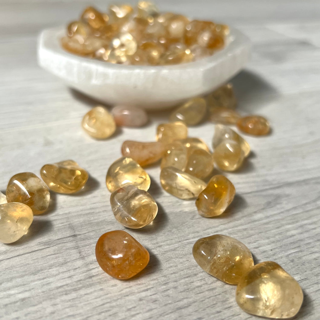 Citrine (HTA) Tumbled Pocket Stone (Small) Crystal Specimen