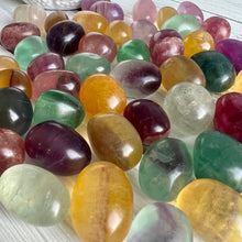 Rainbow Fluorite (med) Tumbled Pocket Stone Crystal Specimen