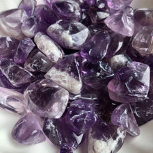 Amethyst tumbled pocket stone crystal specimen