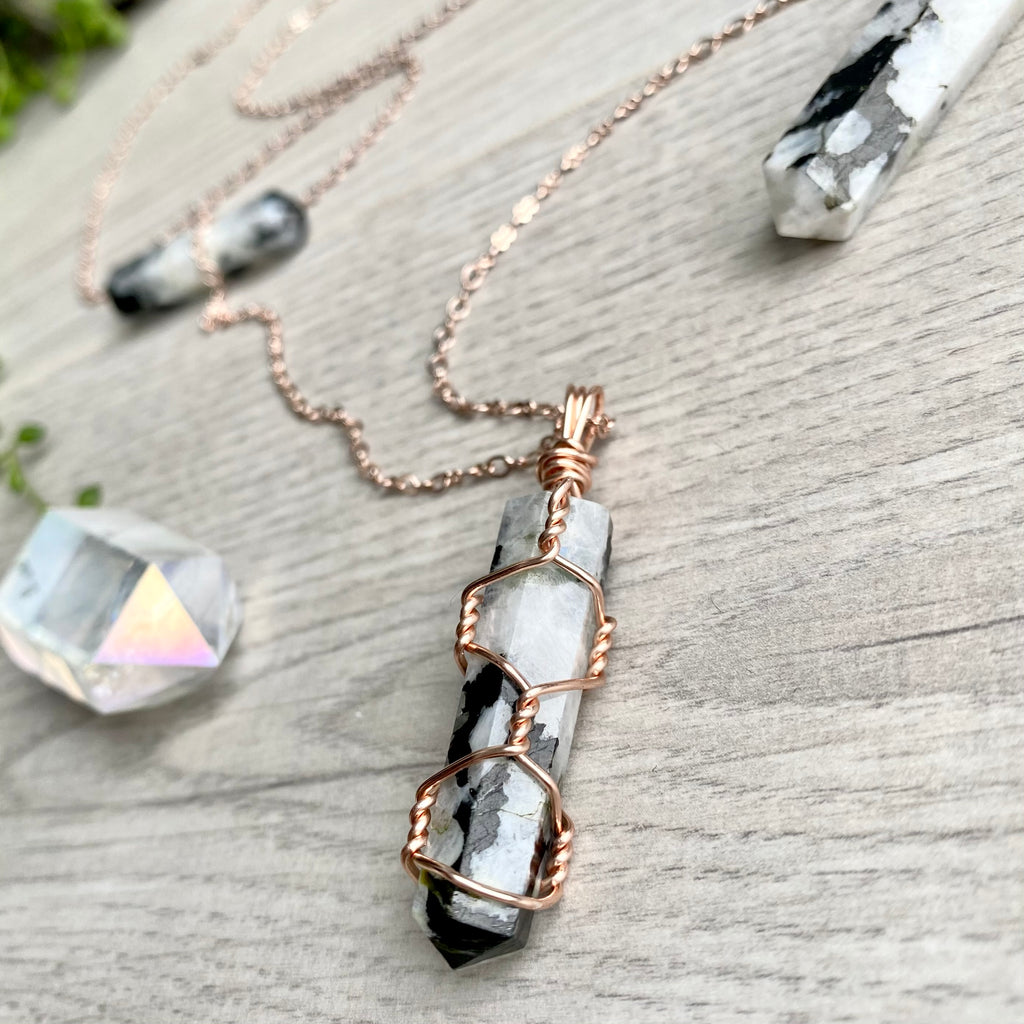 Wire Wrapped Crystal Necklace – MindfulSouls