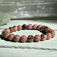 A-Z Mystery 8mm Beaded stretch stone bracelet