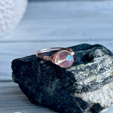 Angel Aura Quartz Wire Wrapped Ring