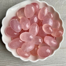 Rose Quartz tumbles (LG) egg pocket stone crystal specimen