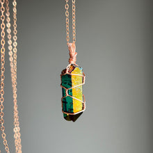 Titanium Aura Quartz Wire Wrapped Necklace