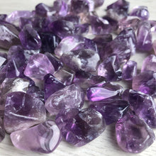 Amethyst tumbled pocket stone crystal specimen