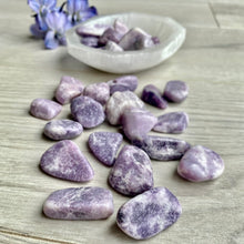 Lepidolite tumbled pocket stone crystal (medium)