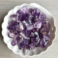 Amethyst tumbled pocket stone crystal specimen