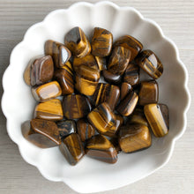 Tigers eye (med) tumbled pocket stone crystal specimen