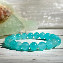 A-Z Mystery 8mm Beaded stretch stone bracelet