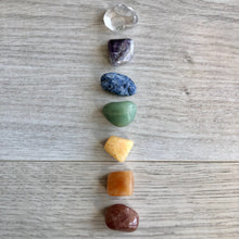 7 Chakra healing crystal specimen tumble set