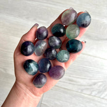 Rainbow Fluorite (med) Tumbled Pocket Stone Crystal Specimen