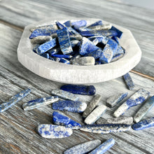Lapis Lazuli tumbled pocket stone specimen chards