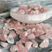 Rose Quartz (xxsm) tumbled pocket stone crystal specimen  low