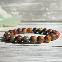 A-Z Mystery 8mm Beaded stretch stone bracelet