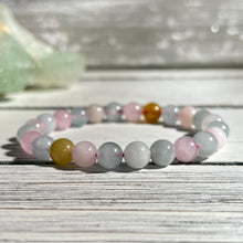 A-Z Mystery 8mm Beaded stretch stone bracelet