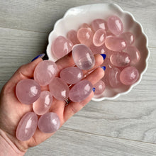 Rose Quartz tumbles (LG) egg pocket stone crystal specimen