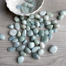 Aquamarine Tumbled Pocket Stones (Med)