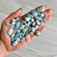 Aquamarine Tumbled (xsm) x4 Pocket Stone specimen