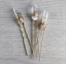 Quartz Crystal Hair Pin Accessory