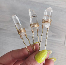 Quartz Crystal Hair Pin Accessory