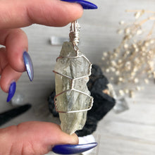 Prasiolite (Green Amethyst) Wire Wrapped Necklace