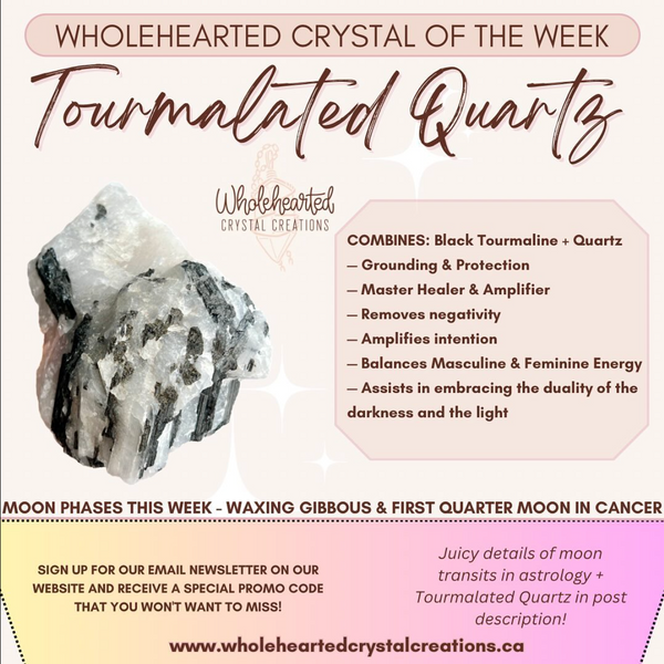 Tourmalated Quartz - Crystal of the Week