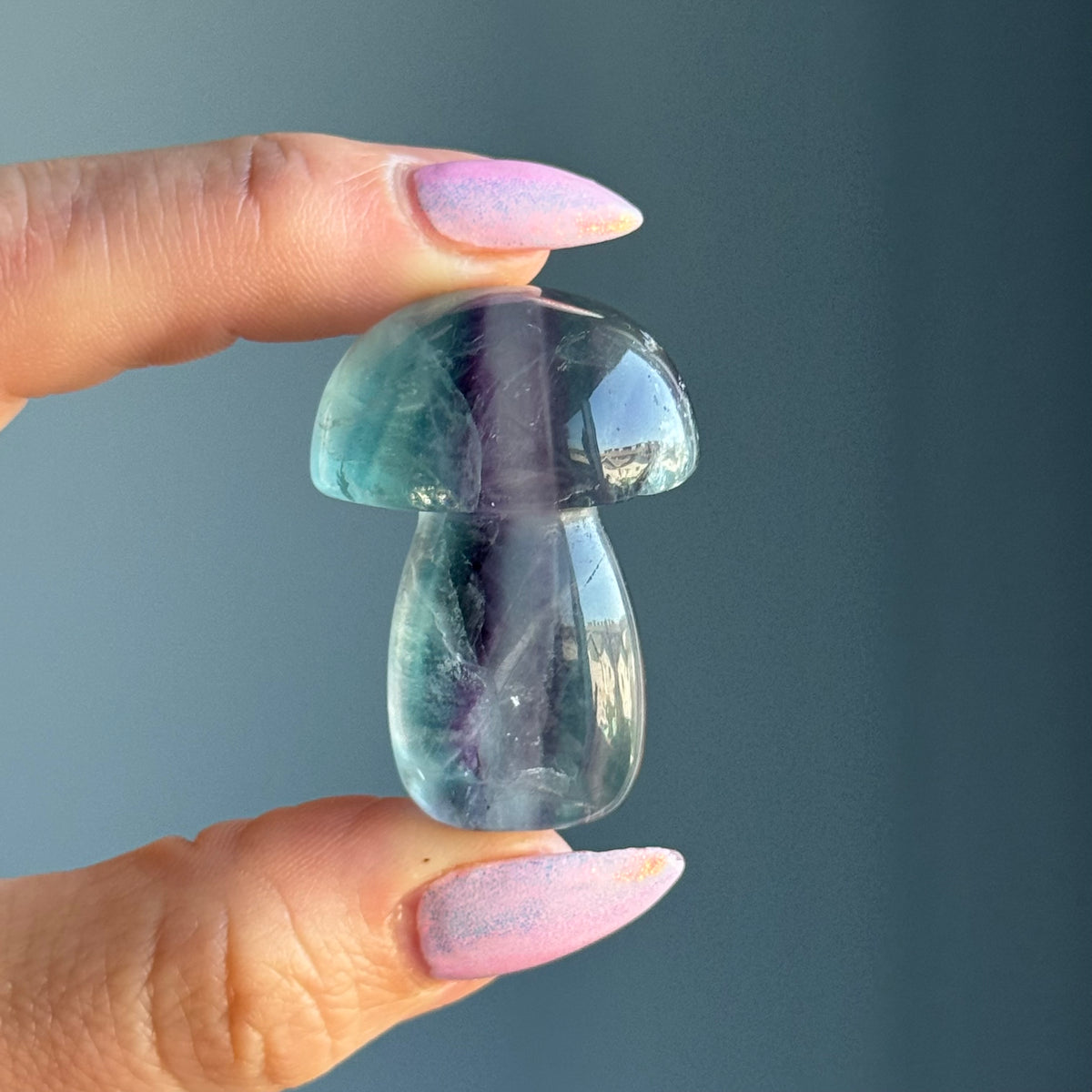 Fluorite Mushroom Carving Crystal Specimen – Wholehearted Crystal Creations