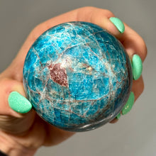 Blue Apatite Polished Sphere Specimen (BA68)