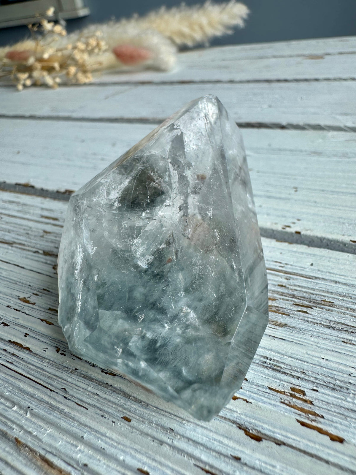 Blue Tara Quartz Crystal Specimen – Wholehearted Crystal Creations