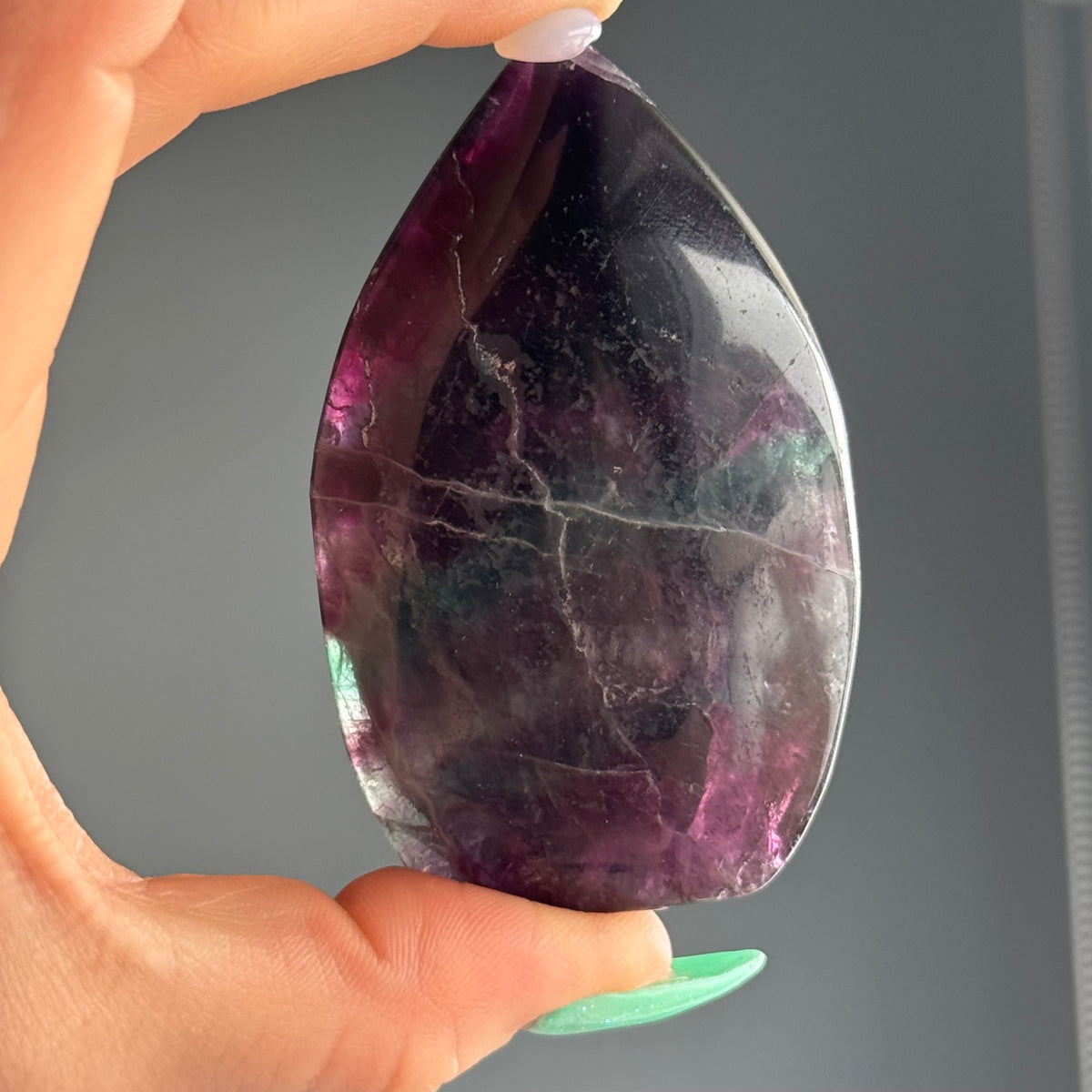 Rainbow Fluorite Flame Crystal Specimen – Wholehearted Crystal Creations