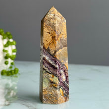 Purple Brecciated Maligano Jasper Tower Specimen