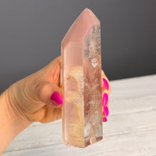 Pink Lithium Quartz (Rare) Crystal Tower Specimen PLQ#34