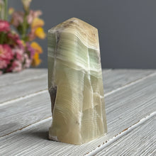 Green Calcite (Fingerprint) Crystal Tower Specimen CT32