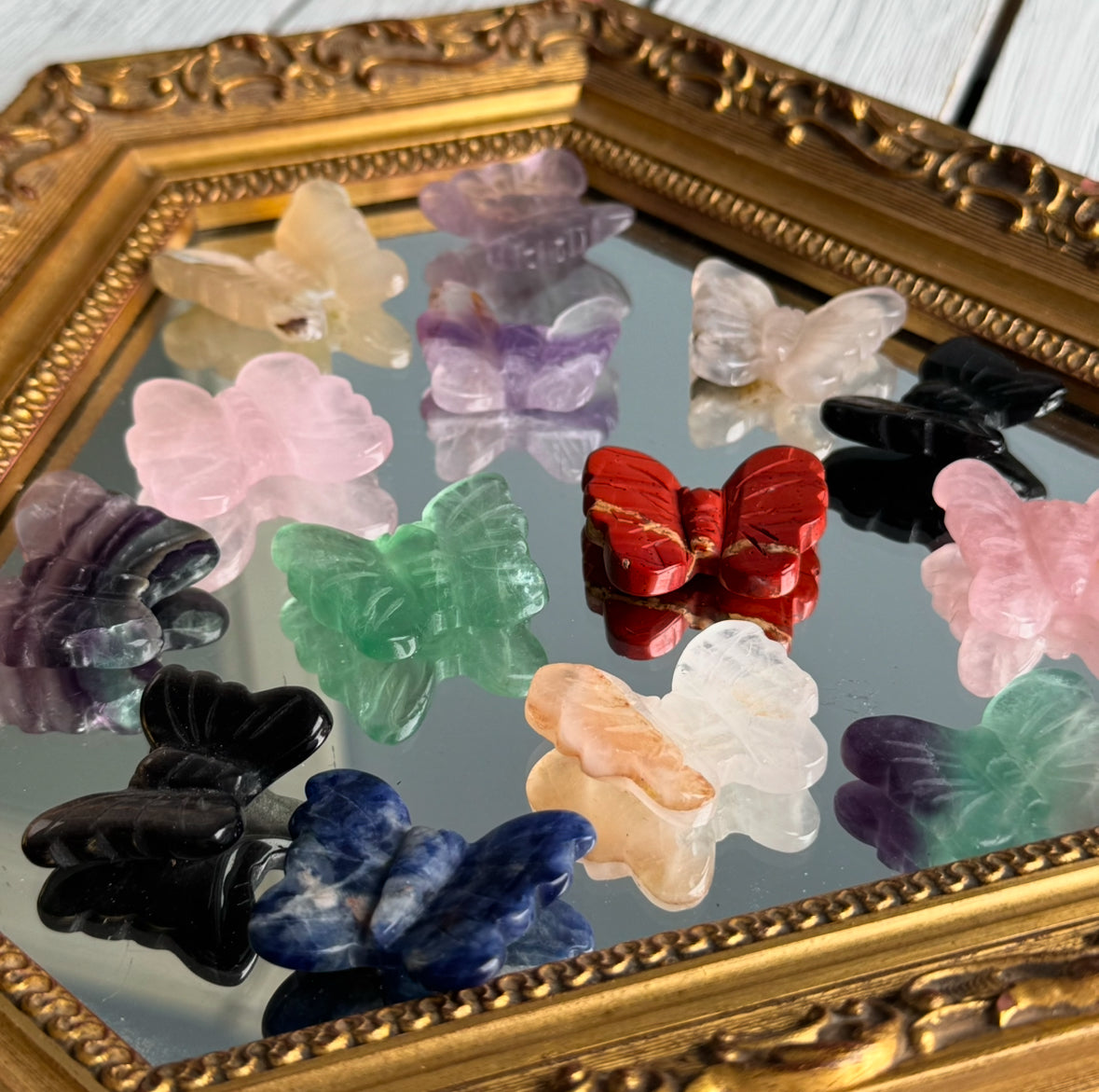 Mystery Butterfly Carving Crystal Specimen – Wholehearted Crystal Creations