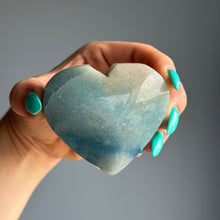 Trolleite Heart Carving Palm Stone Specimen