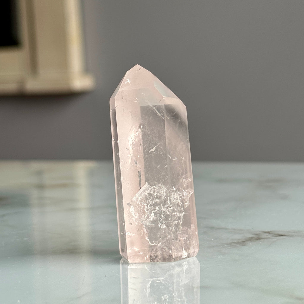 Pink Lithium Quartz (Rare) Crystal Tower Specimen PLQ#3 – Wholehearted Crystal Creations