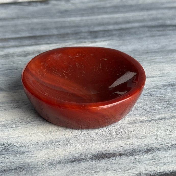 Carnelian Round Trinket Dish Specimen