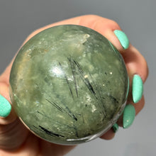 Prehnite with Epidote Polished Sphere Specimen (PS60)